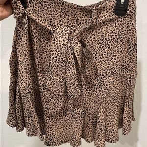 Cheetah print skort.